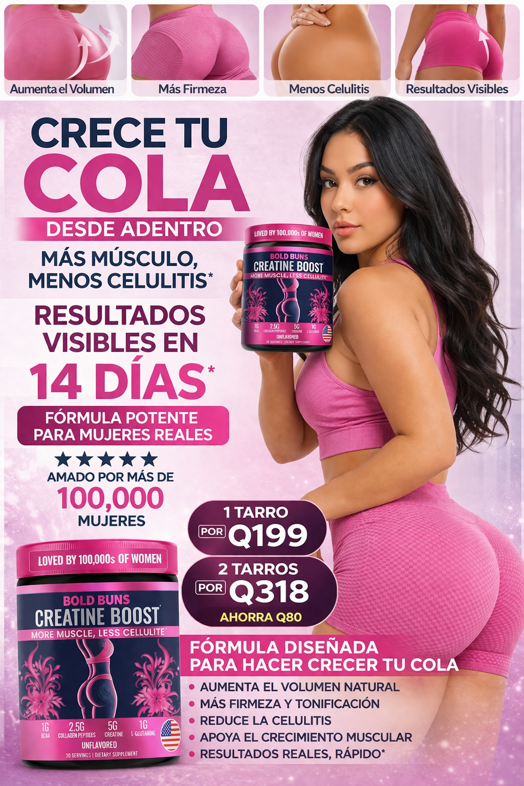 CREATINE BOOST® DISEÑADA PARA HACER CRECER TU COLA