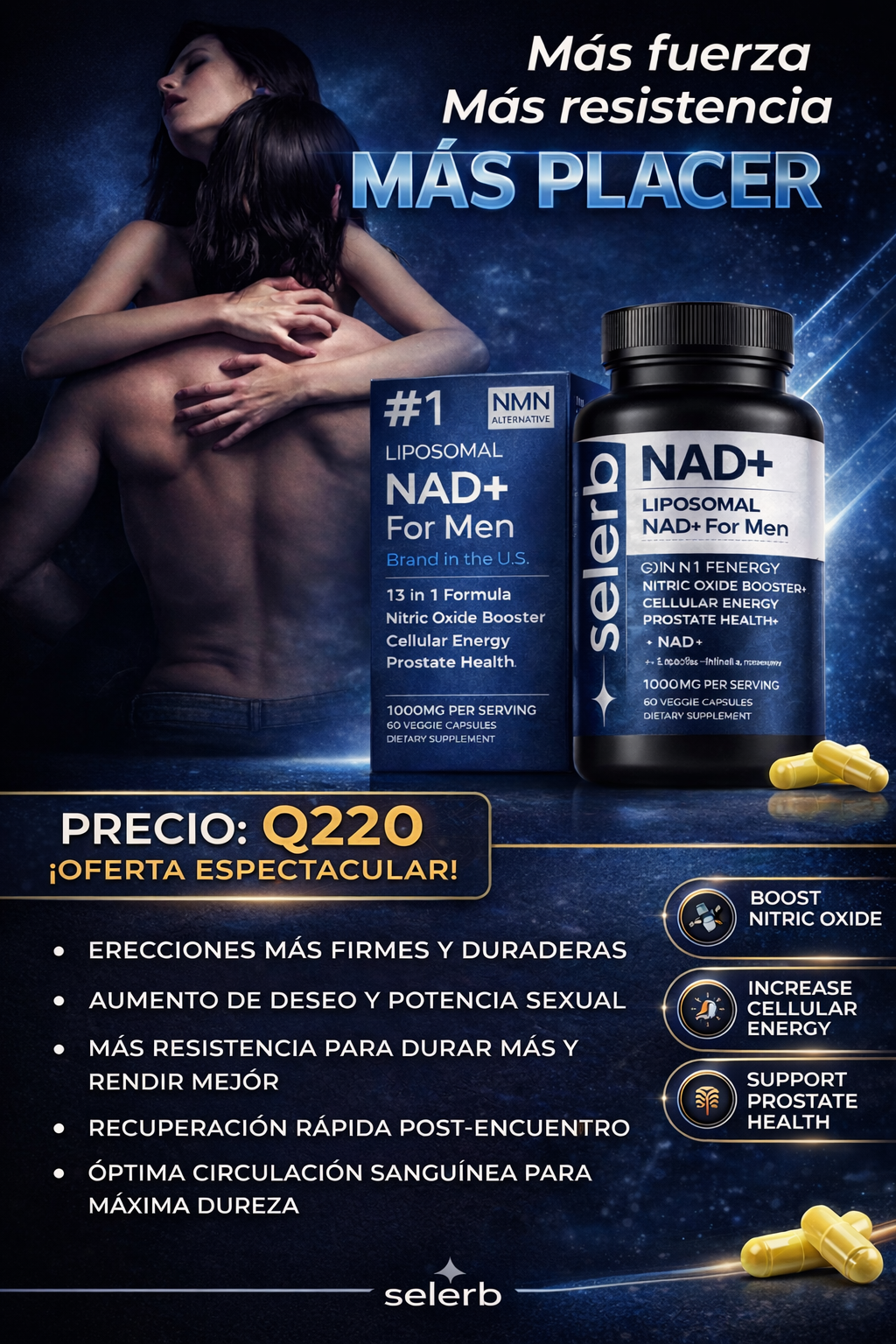 NAD + Ataca la Disfunción desde la Raíz: Optimiza tu Flujo Sanguíneo y Rendimiento Masculino!