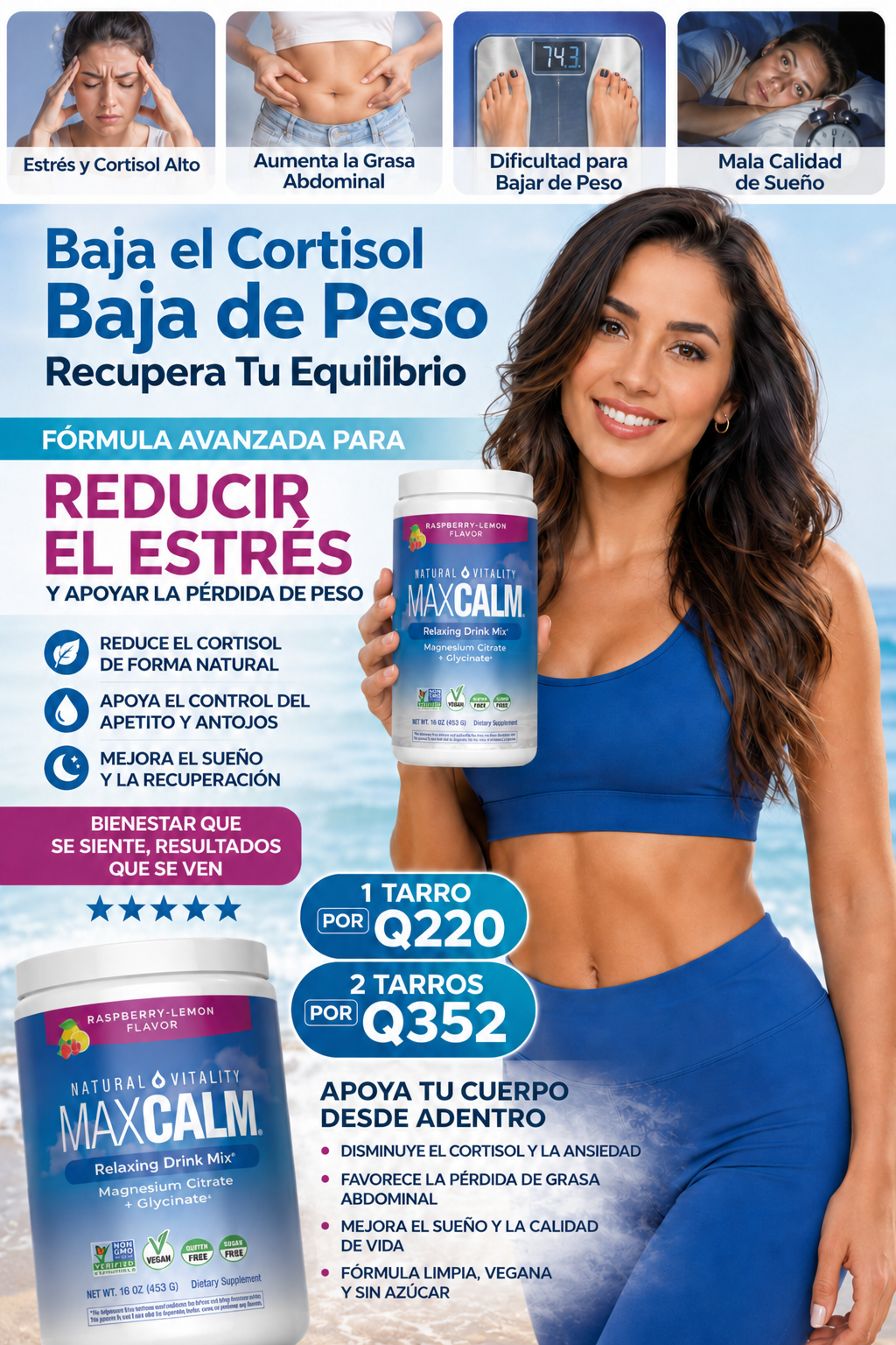 Controla tu Estrés y reduce tu peso en días!