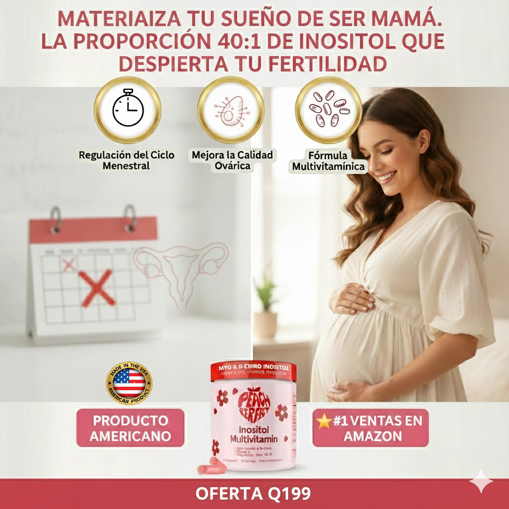 Peach Perfect Inositol: Nutrición Avanzada para el Equilibrio Hormonal